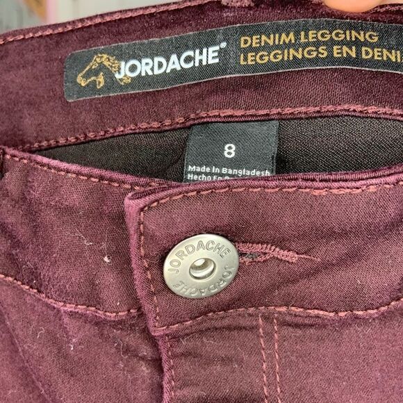 Maroon Skinny Jeans - Picture 4 of 6